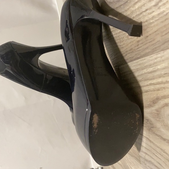 Navy YSL Tribute Pumps - Picture 3 of 4